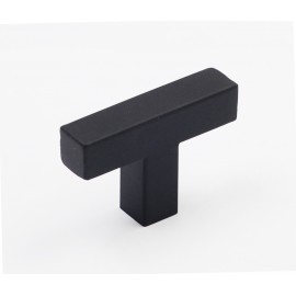 N585870BLK Stainless Steel Euro Style Black Coated Finish Square Bar Pull Handle Dia:1/2"X1/2"(12X12mm)