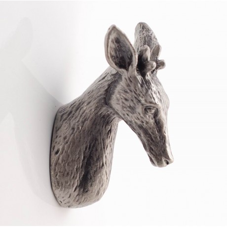 PA003 Novelty Handmade Solid Pewter Finely Sculpted Statuary Pull and Knob of Forest & Animal Theme.