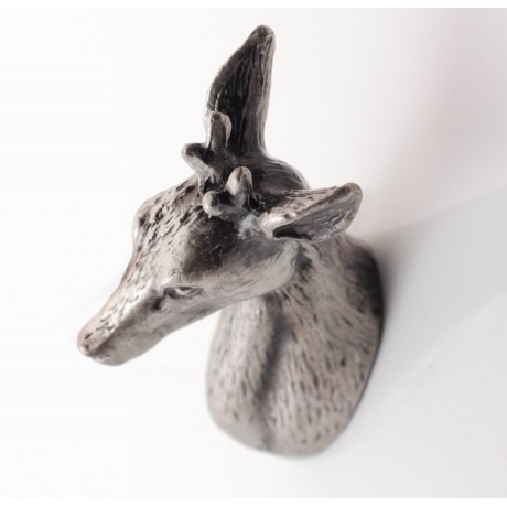 PA003 Novelty Handmade Solid Pewter Finely Sculpted Statuary Pull and Knob of Forest & Animal Theme.