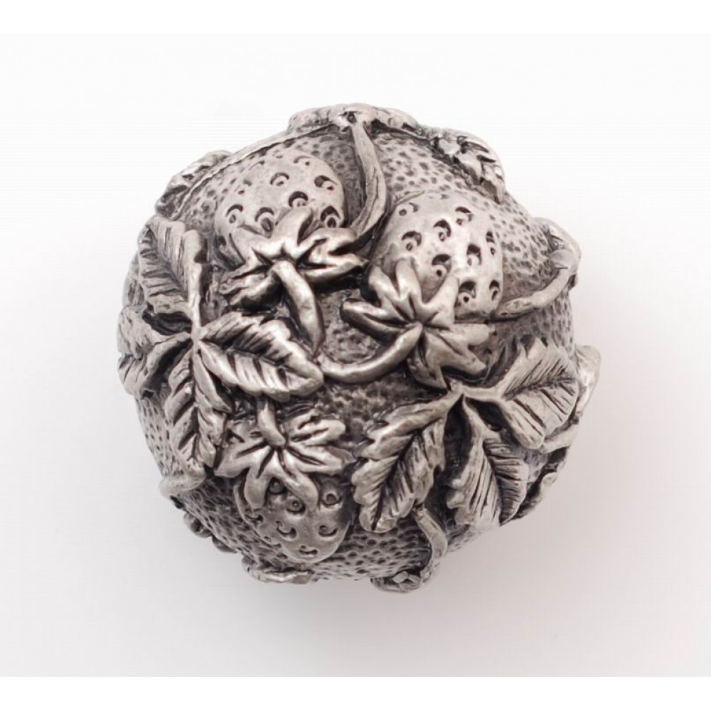 PP001 Novelty Handmade Solid Pewter Finely Sculpted Statuary Pull And Knob Of Orchard Theme.
