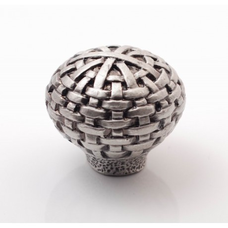 PP002 Novelty Handmade Solid Pewter Finely Sculpted Statuary Pull And Knob Of Hand Knitting Theme.