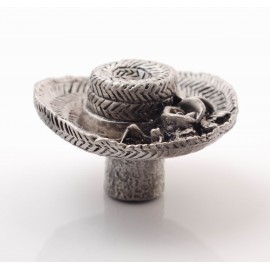 PP067 Novelty Handmade Solid Pewter Finely Sculpted Statuary Pull And Knob Of Hand Knitting Theme.