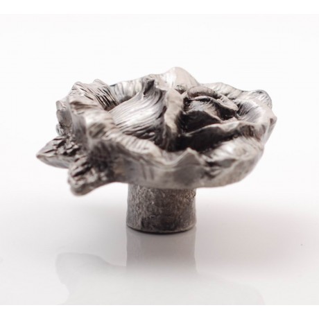 PP070 Novelty Handmade Solid Pewter Finely Sculpted Statuary Pull And Knob Of Garden Theme.