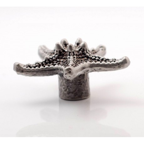 PS064 Novelty Handmade Solid Pewter Finely Sculpted Statuary Pull And Knob Of Sea Theme.