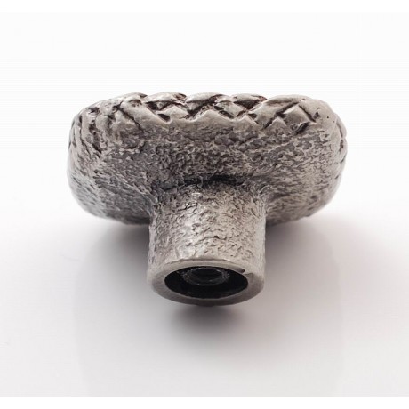 PX070 Novelty Handmade Solid Pewter Finely Sculpted Statuary Pull And Knob Of Hand Knitting Theme.