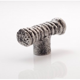 PX073 Novelty Handmade Solid Pewter Finely Sculpted Statuary Pull And Knob Of Hand Knitting Theme. 