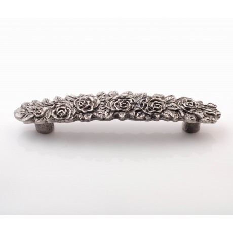 XP013 Novelty Handmade Solid Pewter Finely Sculpted Statuary Pull And Knob Of Gardens Theme.