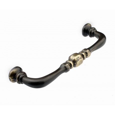  P88451/96AEH 3-3/4" inch (96mm) Beautiful Vintage Hand Rubbed Antique English Brass Kitchen Cabinet Pull Handle Closet Wood Door Pull handle Cabinet Door Decorative Cabinet Hardware Home Decor Furniture Pull Drawer Handle Cupboard Pull