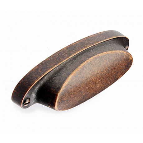  P88571/64AC 2-1/2" inch (64mm) Beautiful Vintage Antique Copper Kitchen Cabinet Pull Handle Closet Wood Door Pull handle Cabinet Door Decorative Hardware Home Decor Cabinet Furniture Pull Drawer Handle Cupboard Pull