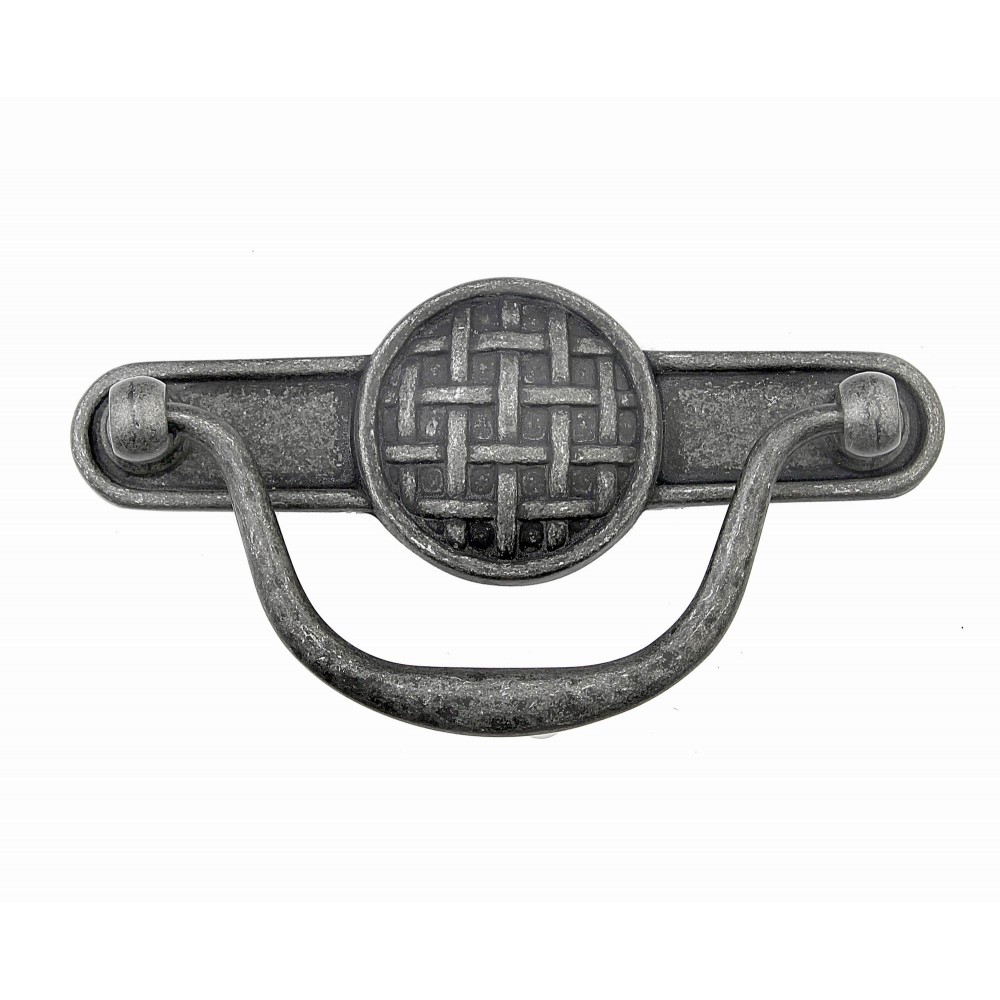  p88687/96IG 3-3/4"inch (96mm) Beautiful Vintage Weathered Iron Gray Kitchen Cabinet Pull Handle Closet Wood Door Pull handle Cabinet Door Decorative Hardware Home Decor Cabinet Furniture Pull Drawer Handle Cupboard Pull