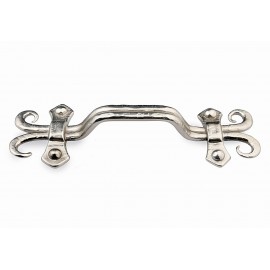  P88755/96NP 3-3/4" inch (96mm) Beautiful Vintage Bright Nickel Finish Kitchen Cabinet Pull Handle Closet Wood Door Pull handle Cabinet Door Decorative Cabinet Hardware Home Decor Furniture Pull Drawer Handle Cupboard Pull