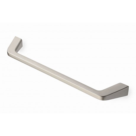  6-1/4" inch (160mm) P88957/160SN Slightly Brushed Satin Nickel Euro Design Modern Style Kitchen Cabinet Pull Handle Closet Wood Door Pull handle Cabinet Door Decorative Hardware Home Decor Cabinet Furniture Pull Drawer Handle Cupboard Pull