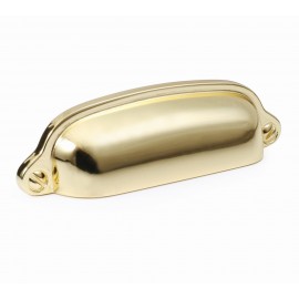 P8S001/76BP 3" inch (76mm) Bright Brass Plated Style Kitchen Cabinet Pull Handle Closet Wood Door Pull handle Cabinet Door Decorative Cabinet Hardware Home Decor Furniture Pull Drawer Handle Cupboard Pull