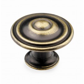  N88151/34AEH 1-3/8 " inch (34mm) Beautiful Vintage Hand Rubbed Antique English Brass Kitchen Cabinet Knob Closet Wood Door Pull handle Cabinet Door Decorative Cabinet Hardware Home Decor Furniture Pull Drawer Knob Cupboard Pull