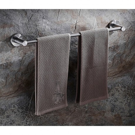 BSS70624 24" Inch, Bathroom Towel Single Bar Holder, Towel Rail Holder Wall Mount, Stainless Steel Brushed Finish.