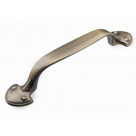  3-3/4" inch (96mm) P88106/96ABB Antique Bronze Brushed post-modern design style Kitchen Cabinet Pull Handle Closet Wood Door Pull handle Cabinet Door Decorative Cabinet Hardware Home Decor Furniture Pull Drawer Handle Cupboard Pull