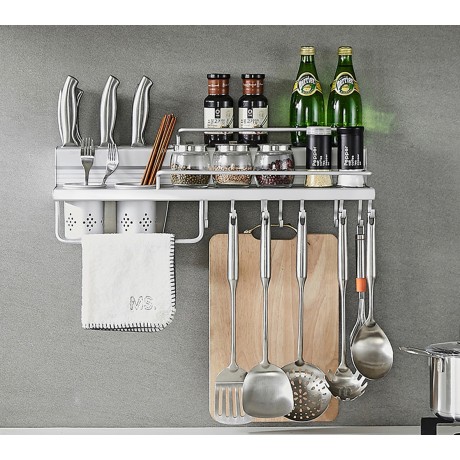  K0001 Kitchen Storage Rack Wall Mount Tool Cookware Holder Shelf Hanger