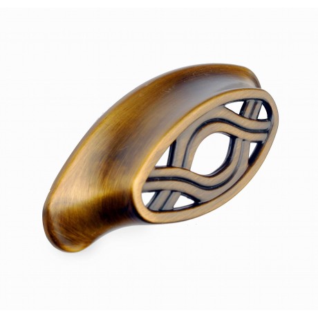  P406/64BAB 2-1/2" inch (64mm) Beautiful Brushed Antique English Brass finish Kitchen Cabinet Pull Handle Closet Wood Door Pull handle Cabinet Door Decorative Hardware Home Decor Cabinet Furniture Pull Drawer Handle Cupboard Pull