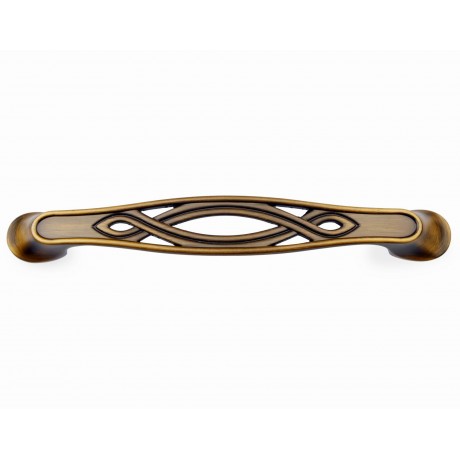  P407/128BAB 5" inch (128mm) Beautiful Brushed Antique English Brass finish Kitchen Cabinet Pull Handle Closet Wood Door Pull handle Cabinet Door Decorative Hardware Home Decor Cabinet Furniture Pull Drawer Handle Cupboard Pull