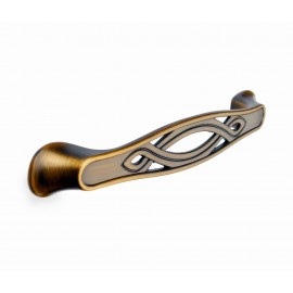  P407/128BAB 5" inch (128mm) Beautiful Brushed Antique English Brass finish Kitchen Cabinet Pull Handle Closet Wood Door Pull handle Cabinet Door Decorative Hardware Home Decor Cabinet Furniture Pull Drawer Handle Cupboard Pull