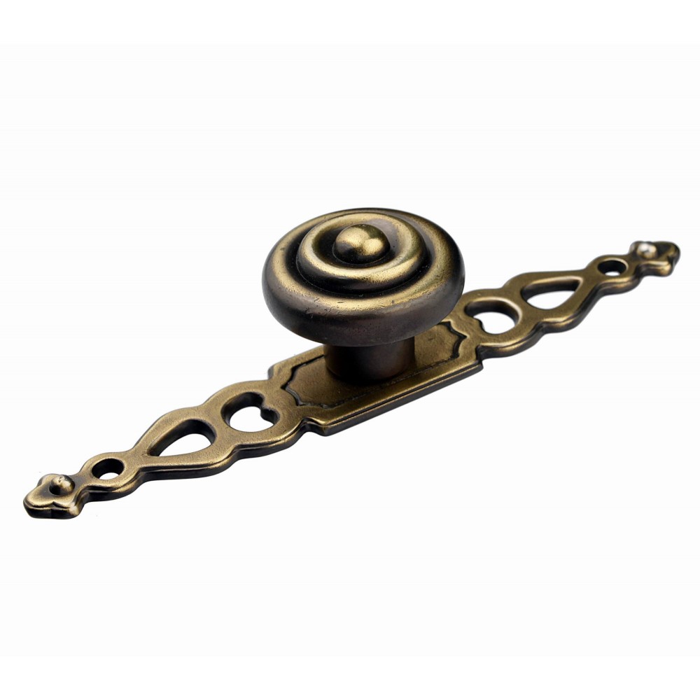  P88002/32AEH 1-1/4" inch (32mm) Beautiful Vintage Hand Rubbed Antique English Brass Kitchen Cabinet Pull Handle Closet Wood Door Pull handle Cabinet Door Decorative Cabinet Hardware Home Decor Furniture Pull Drawer Handle Cupboard Pull