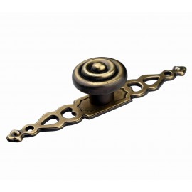  P88002/32AEH 1-1/4" inch (32mm) Beautiful Vintage Hand Rubbed Antique English Brass Kitchen Cabinet Pull Handle Closet Wood Door Pull handle Cabinet Door Decorative Cabinet Hardware Home Decor Furniture Pull Drawer Handle Cupboard Pull