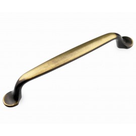  P88013/128AEH 5" inch (128mm) Beautiful Vintage Hand Rubbed Antique English Brass Kitchen Cabinet Pull Handle Closet Wood Door Pull handle Cabinet Door Decorative Cabinet Hardware Home Decor Furniture Pull Drawer Handle Cupboard Pull