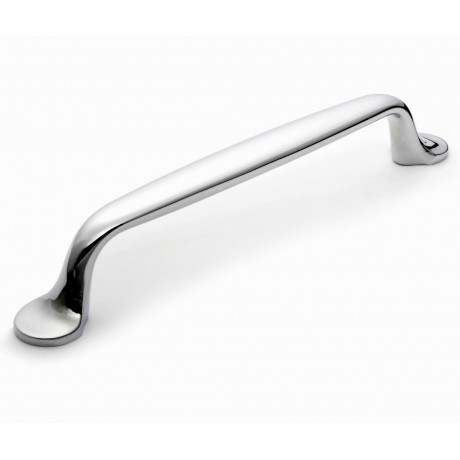  P88013/128CP 5" inch (128mm) CP Finish Chrome Plated Shining Bright Style Kitchen Cabinet Pull Handle Closet Wood Door Pull handle Cabinet Door Decorative Cabinet Hardware Home Decor Furniture Pull Drawer Handle Cupboard Pull