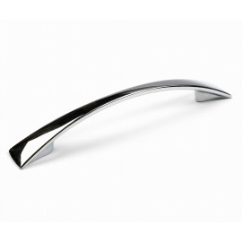  P88190/128CP 5"(128mm) CP Finish Chrome Plated Shining Bright Style Kitchen Cabinet Pull Handle Closet Wood Door Pull handle Cabinet Door Decorative Cabinet Hardware Home Decor Furniture Pull Drawer Handle Cupboard Pull