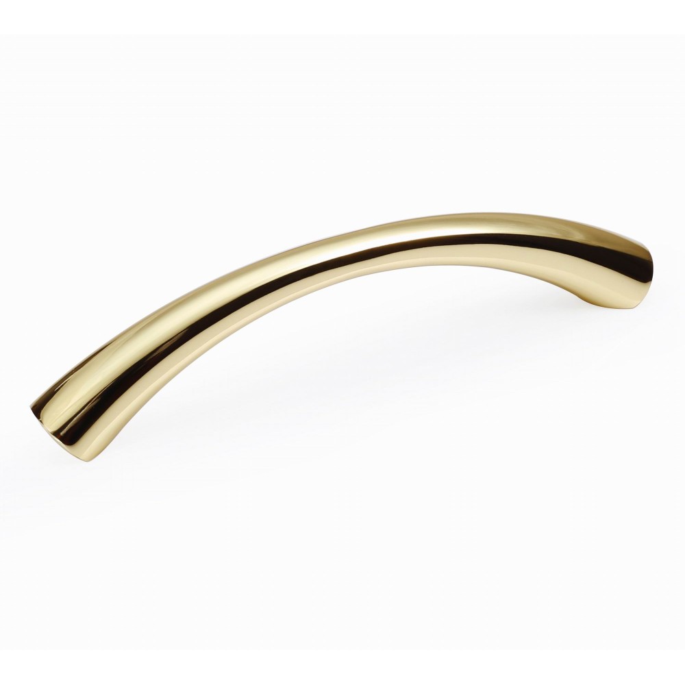  P88458/96BP 3-3/4" inch (96mm) Bright Brass Plated Style Kitchen Cabinet Pull Handle Closet Wood Door Pull handle Cabinet Door Decorative Cabinet Hardware Home Decor Furniture Pull Drawer Handle Cupboard Pull