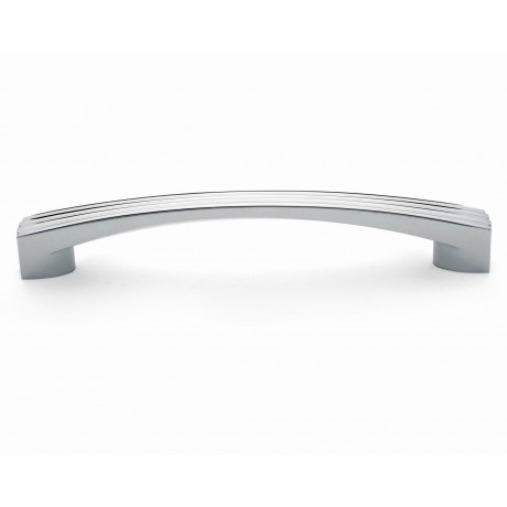  P88669/128CP 5"inch (128mm) CP Finish Chrome Plated Shining Bright Modern design Style Kitchen Cabinet Pull Handle Closet Wood Door Pull handle Cabinet Door Decorative Cabinet Hardware Home Decor Furniture Pull Drawer Handle Cupboard Pull