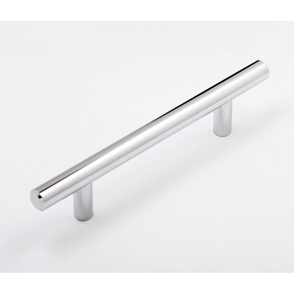 P68078CP Chrome Plated Shining Bright Heavy Duty Steel T Bar Handle CC 3-3/4", 5", 6-1/4" Bar Dia:1/2"(12mm) Cabinet Pull Knob Furniture Handle Wood Door Pull Cupboard Handle