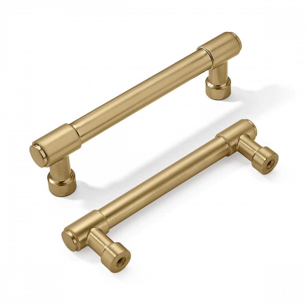 P8259GD Gold Brushed Style Kitchen Cabinet Knob Pull Closet Wood Door handle Cabinet Door Decoration Hardware Home Decor Furniture Handle Drawer handle Cupboard handle P04.GD