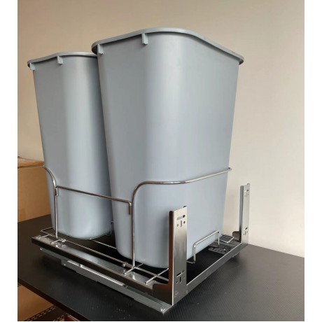 Undermount Slide Double 35L Pull out Trash Bin PLT11435-2