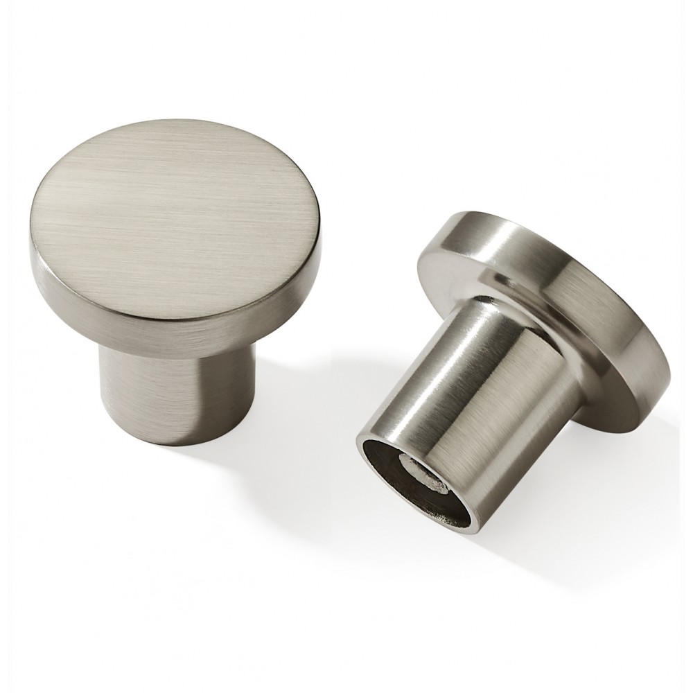 N8026SN Slightly Brushed Satin Nickel Style Kitchen Cabinet Knob Pull Closet Wood Door Knob Cabinet Door Decoration Hardware Home Decor Furniture Handle Knob Drawer Knob Cupboard Knob