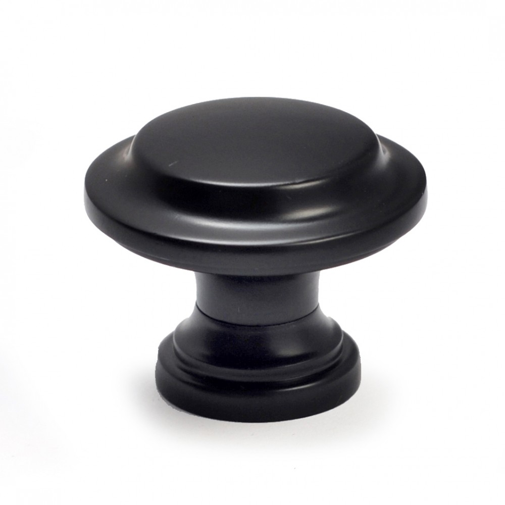 N83908BLK Flat Black Coated Finish Style Kitchen Cabinet Knob Pull Closet Wood Door Knob Cabinet Door Decoration Hardware Home Decor Furniture Handle Knob Drawer Knob Cupboard Knob