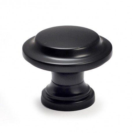 N83908BLK Flat Black Coated Finish Style Kitchen Cabinet Knob Pull Closet Wood Door Knob Cabinet Door Decoration Hardware Home Decor Furniture Handle Knob Drawer Knob Cupboard Knob