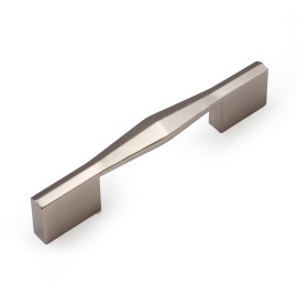 P80156MSN Slightly Brushed Matt Satin Nickel Style Kitchen Cabinet Knob Pull Closet Wood Door Knob Cabinet Door Decoration Hardware Home Decor Furniture Handle Knob Drawer Knob Cupboard Knob