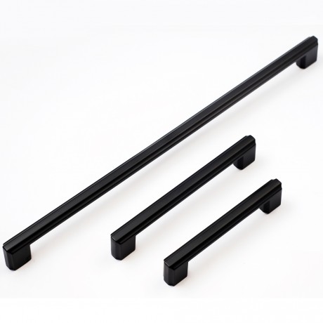 P83613BLK Flat Black Coated Finish Kitchen Cabinet Pull