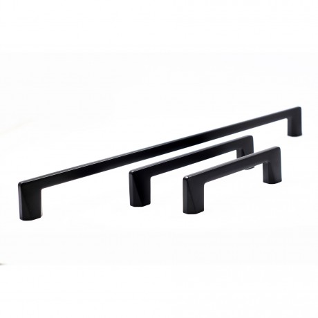 P83973BLK Flat Black Finish Powder Coated Style Kitchen Cabinet Knob Pull Closet Wood Door Knob Cabinet Door Decoration Hardware Home Decor Furniture Handle Knob Drawer Knob Cupboard Knob