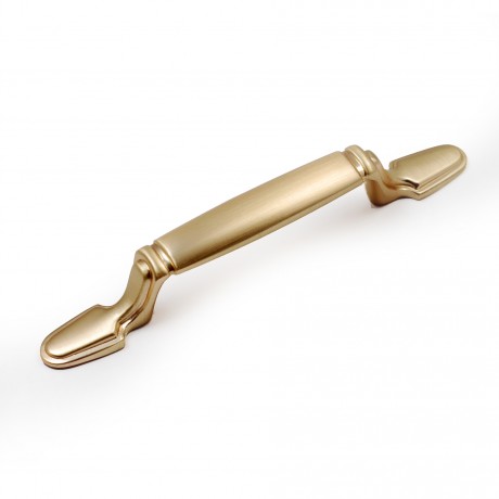 P88102/76GD 3" Inch (76mm) Beautiful Vintage Gold Brushed Kitchen Cabinet Pull Handle Closet Wood Door Pull Handle Cabinet Door Decorative Hardware Home Decor Cabinet Furniture Pull Drawer Handle Cupboard Pull