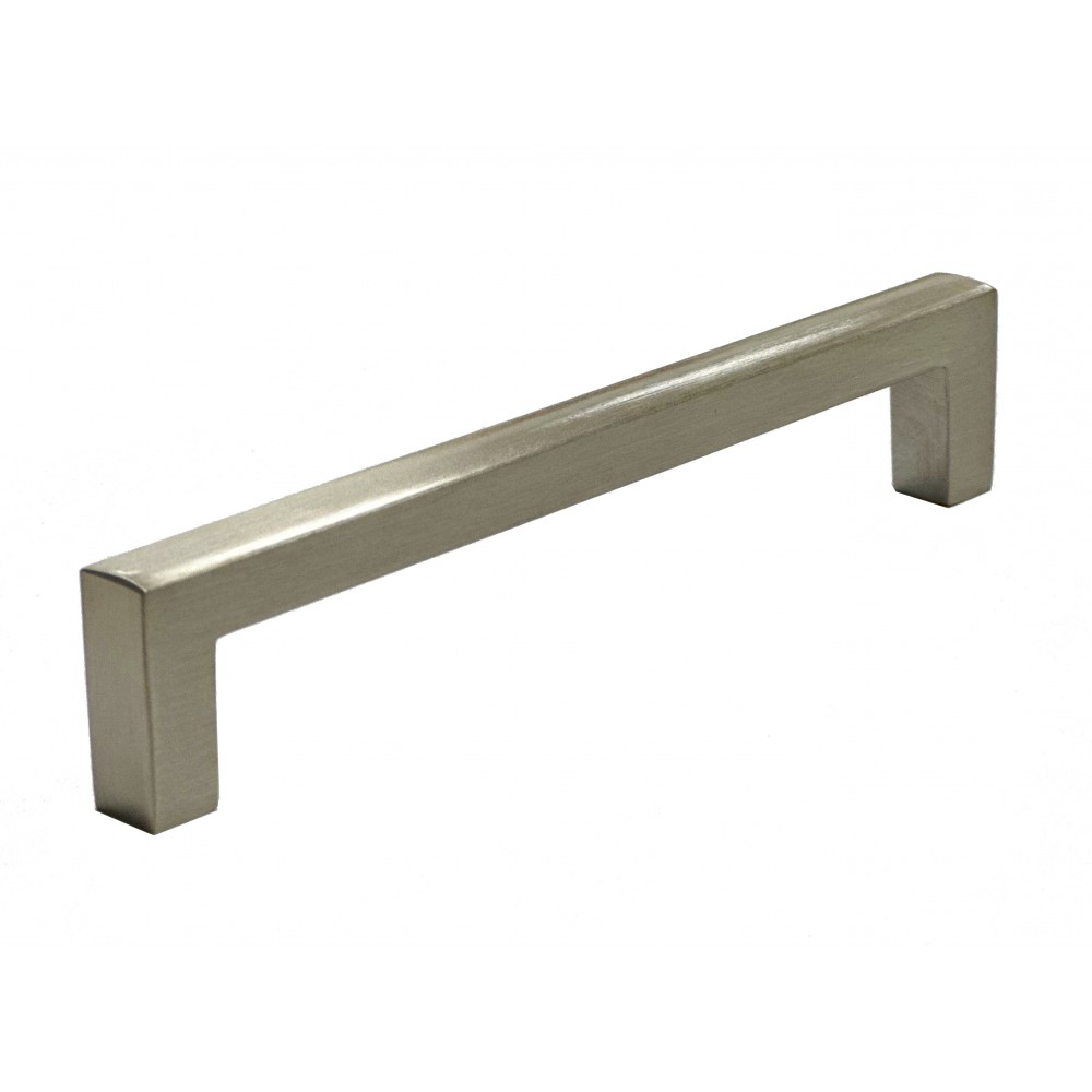 P88512SN Slightly Brushed Satin Nickel Post-Modern Design Style Kitchen Cabinet Pull Handle Closet Wood Door Pull Handle Cabinet Door Decorative Cabinet Hardware Home Decor Furniture Pull Drawer Handle Cupboard Pull