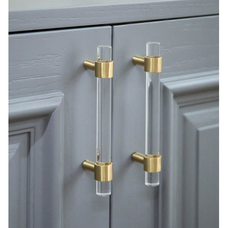 P83138GD Gold Brushed Modern Style Kitchen Cabinet Knob Pull Closet Wood Door Knob Cabinet Door Decoration Hardware Home Decor Furniture Handle Knob Drawer Knob Cupboard Knob
