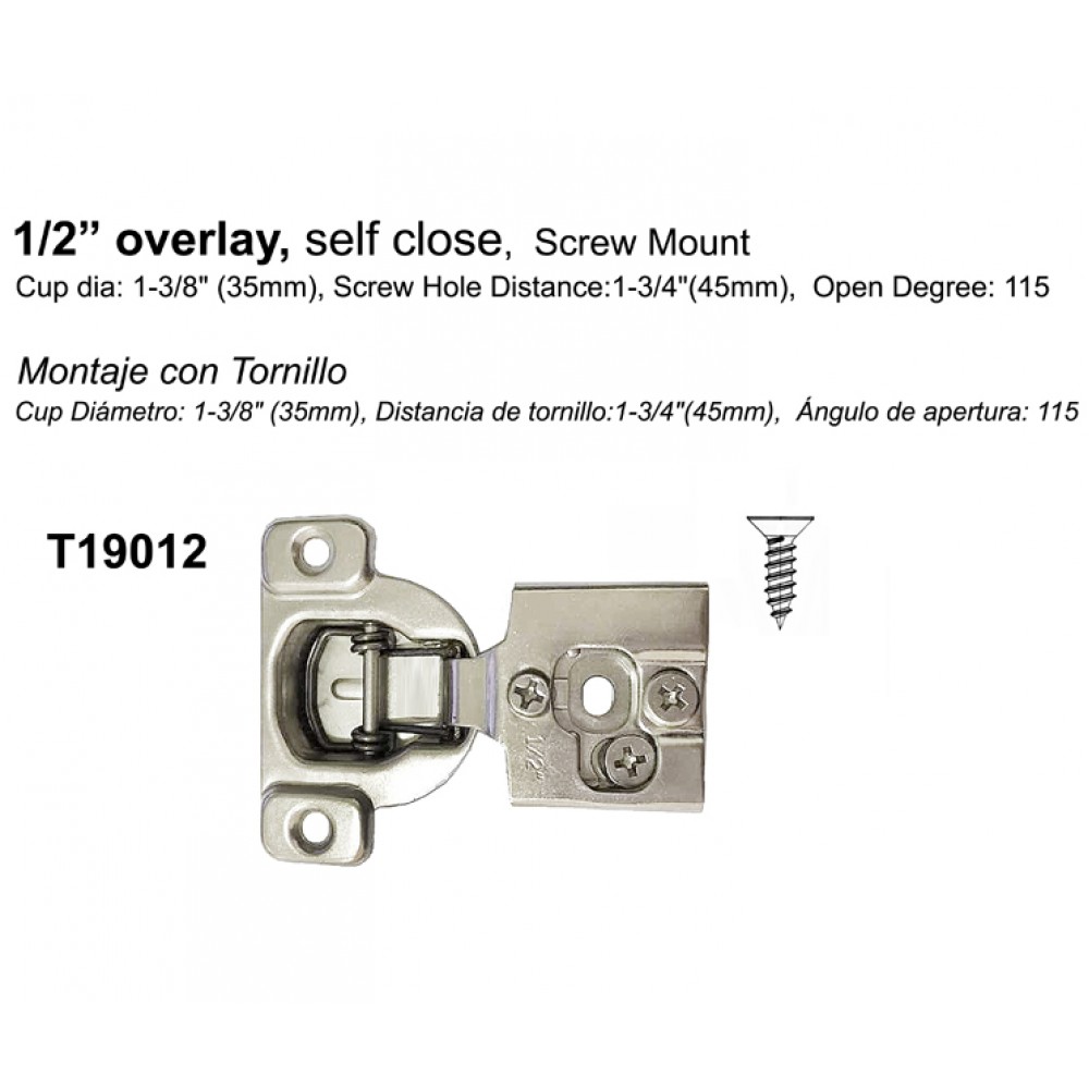 CABINET HINGE T19012