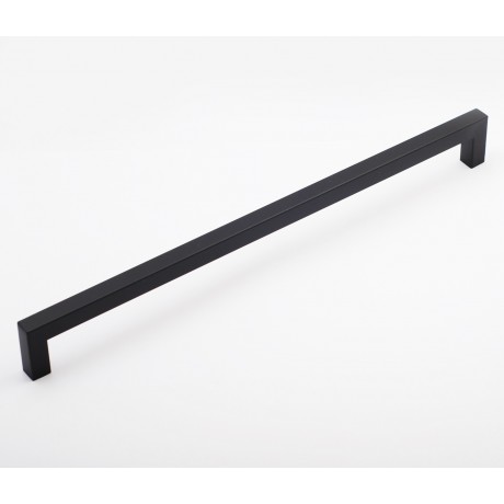 P58587BLK Stainless Steel Euro Style Black Coated Finish Square Bar Pull Handle Dia:1/2"X1/2"(12X12mm)