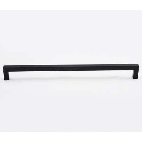 P58587BLK Stainless Steel Euro Style Black Coated Finish Square Bar Pull Handle Dia:1/2"X1/2"(12X12mm)