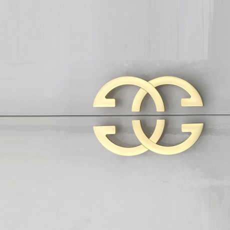 P80105.192CP 7-1/2" Modern Style Closet Cabinet Pull Handle Art Design Closet Door Pull Handle Decorative Furniture Pull Drawer Handle Pull