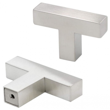  P58587SS Stainless Steel Euro Style  Square Bar Pull Handle Dia:1/2"X1/2"(12X12mm)