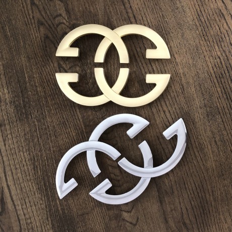 P80105.192GD 7-1/2" Modern Style Closet Cabinet Pull Handle Art Design Closet Door Pull Handle Decorative Furniture Pull Drawer Handle Pull
