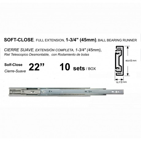 4515H DRAWER SLIDES - SOFT CLOSE